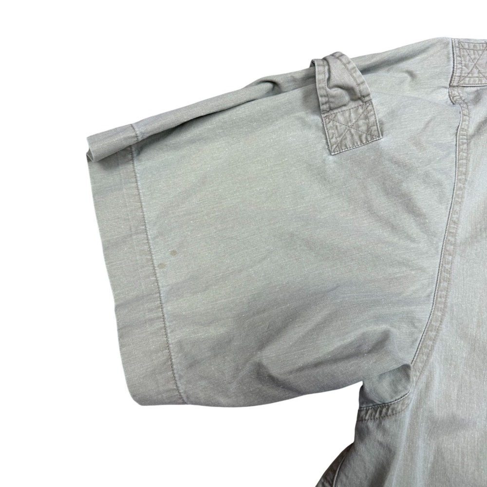 North River Mens XL Khaki Tan Short Sleeve Utility Fishing Hiking Shirt Cotton - Picture 5 of 10